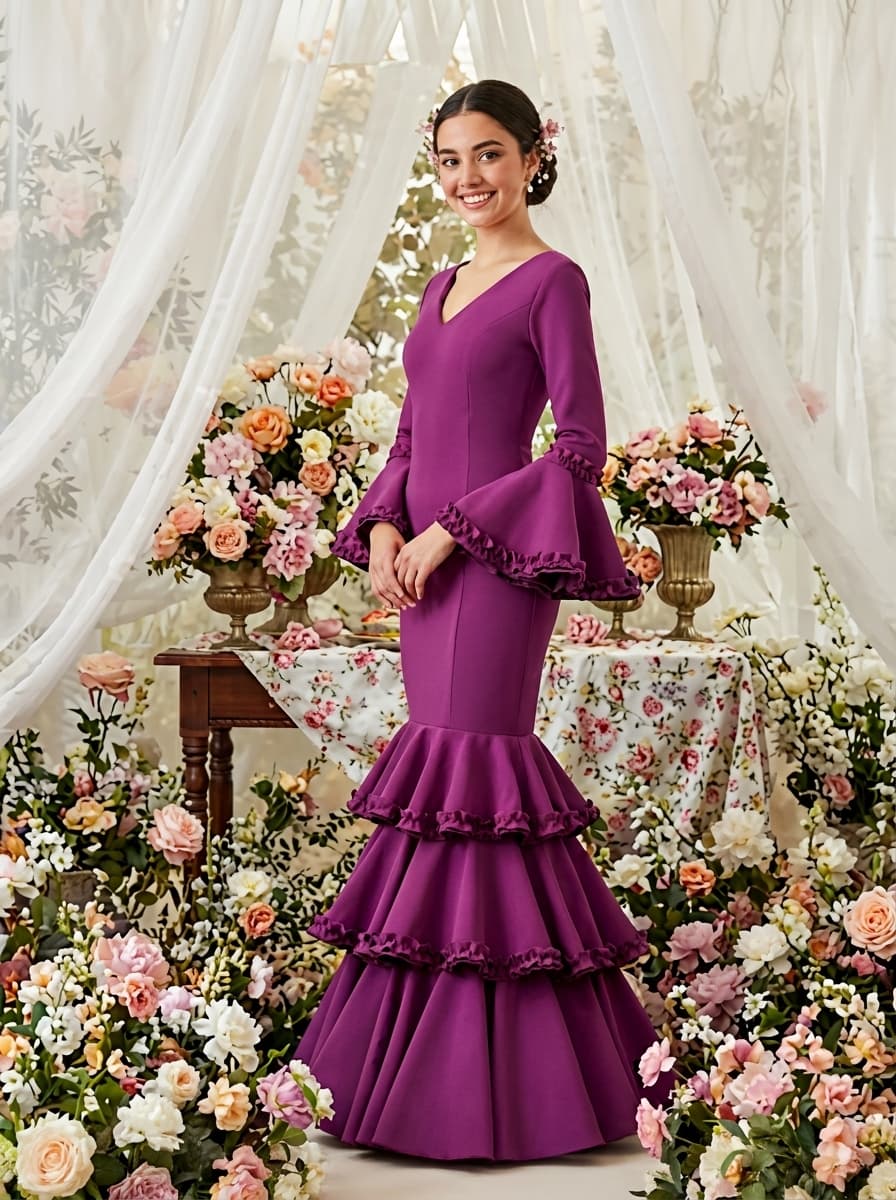 Traje "Feria" Fucsia